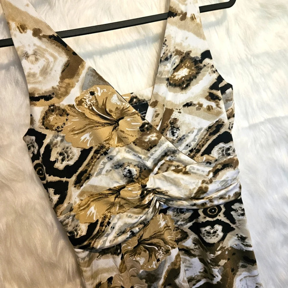 Click Collection Desert Hibiscus Tank Dress - Picture 3 of 5